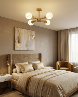 Hedra Alabaster Flush Mount Ceiling Light