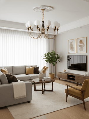 Helena Curve Chandelier