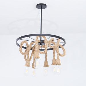 Hemp Rope Industrial Chandelier