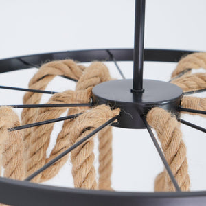 Hemp Rope Industrial Chandelier