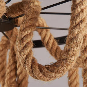Hemp Rope Industrial Chandelier