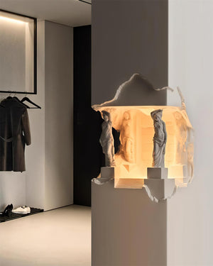Hera Plaster Recessed Wall Light