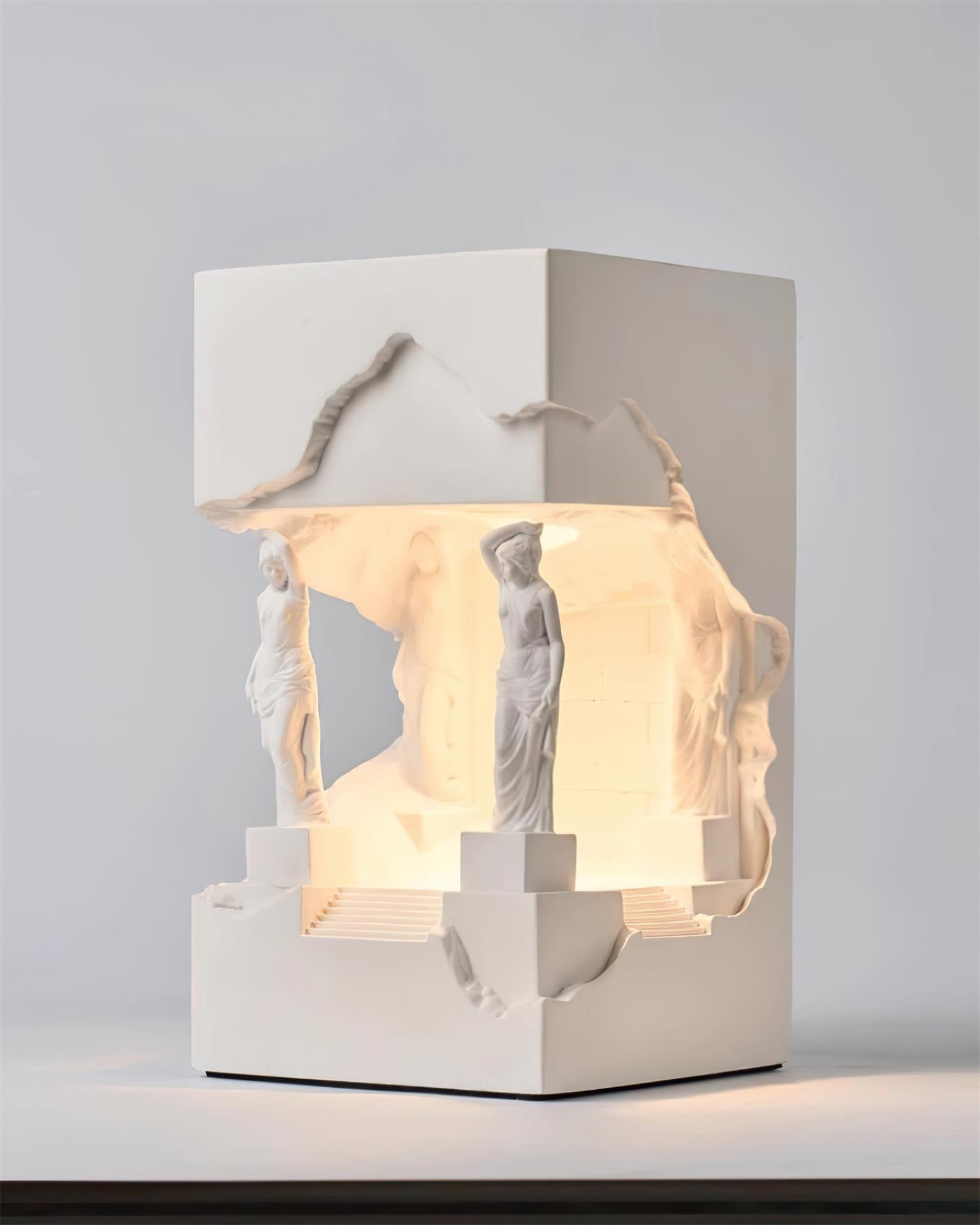 Hera Plaster Recessed Wall Light