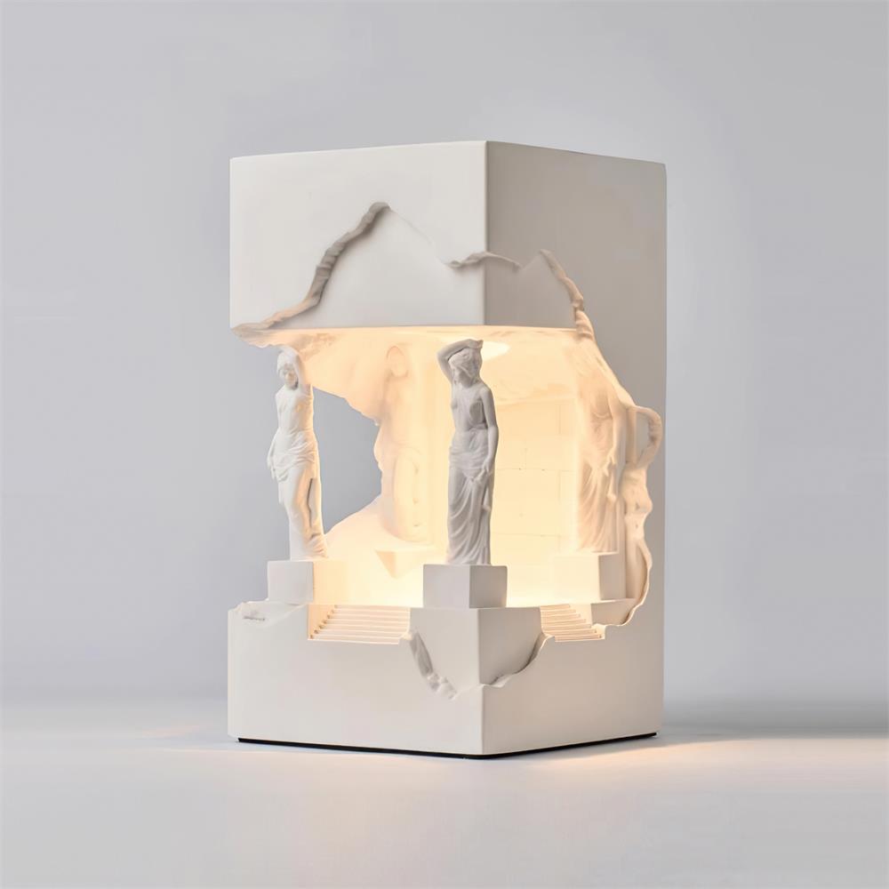 Hera Plaster Recessed Wall Light