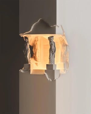 Hera Plaster Recessed Wall Light