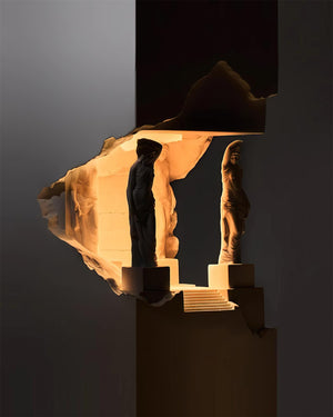 Hera Plaster Recessed Wall Light