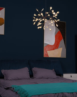 Rose Gold Firefly LED Chandelier