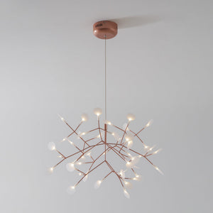 Rose Gold Firefly LED Chandelier