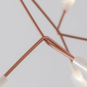 Rose Gold Firefly LED Chandelier