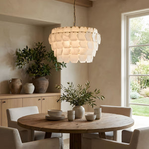 Hexa Cloud Alabaster Pendant Light