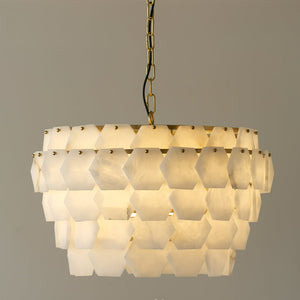 Hexa Cloud Alabaster Pendant Light