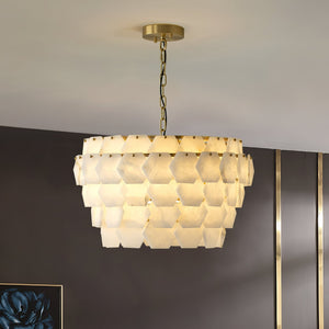 Hexa Cloud Alabaster Pendant Light