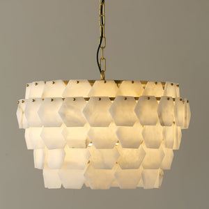 Hexa Cloud Alabaster Pendant Light