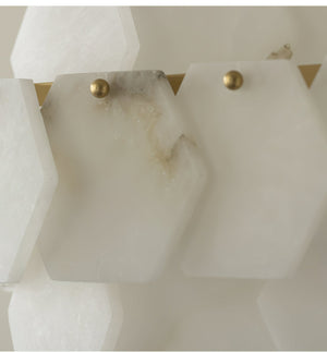 Hexa Cloud Alabaster Pendant Light