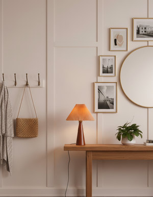 مصباح طاولة خشب هوكي 13.7 بوصة - 18.8 بوصة