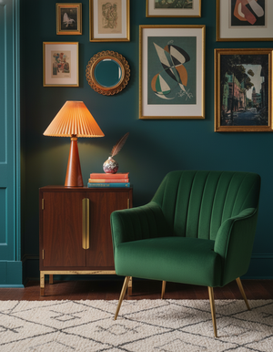 مصباح طاولة خشب هوكي 13.7 بوصة - 18.8 بوصة