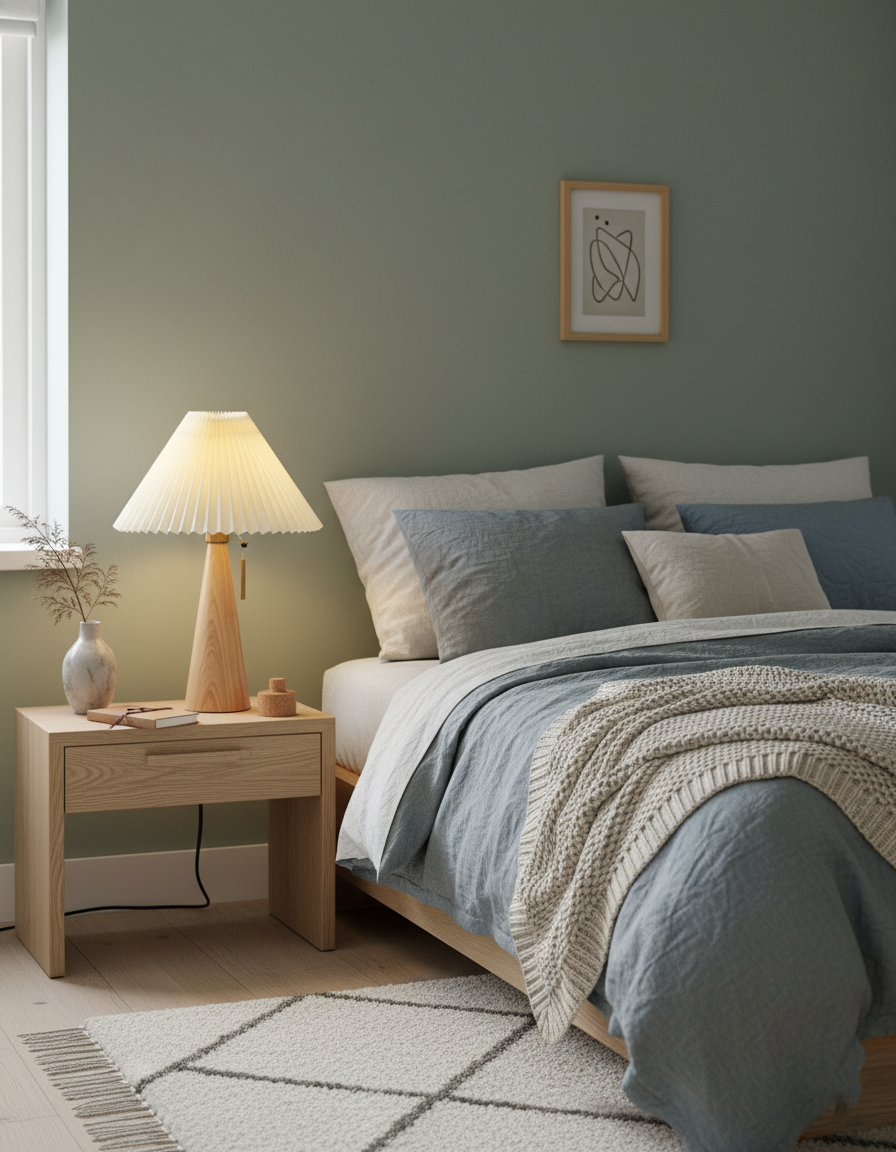 مصباح طاولة خشب هوكي 13.7 بوصة - 18.8 بوصة