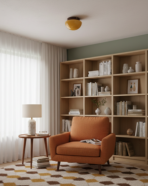 Honeyed Dome Ceiling Lamp