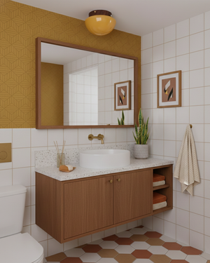 Honeyed Dome Ceiling Lamp