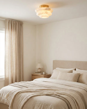 Honeylite Alabaster Flush Mount