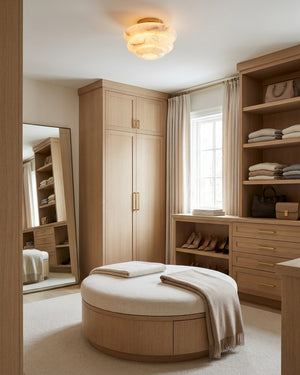 Honeylite Alabaster Flush Mount