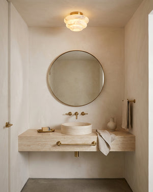 Honeylite Alabaster Flush Mount