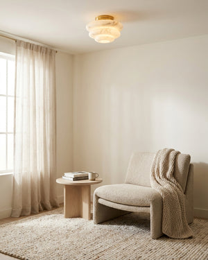 Honeylite Alabaster Flush Mount