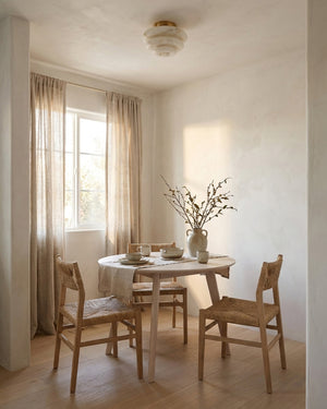 Honeylite Alabaster Flush Mount