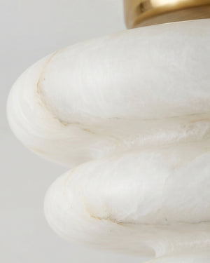 Honeylite Alabaster Flush Mount