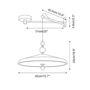 Hover Swing Arm Pendant Lamp