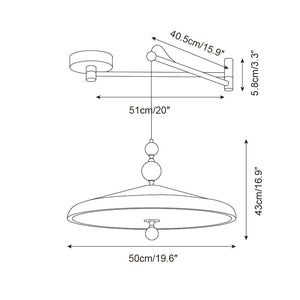 Hover Swing Arm Pendant Lamp