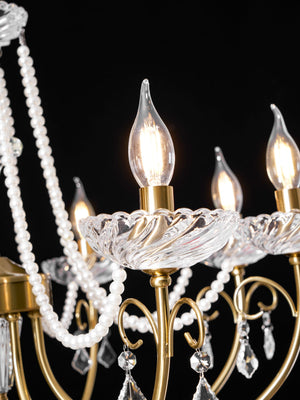 Imperial Pearl Crystal Chandelier