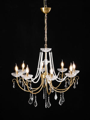 Imperial Pearl Crystal Chandelier