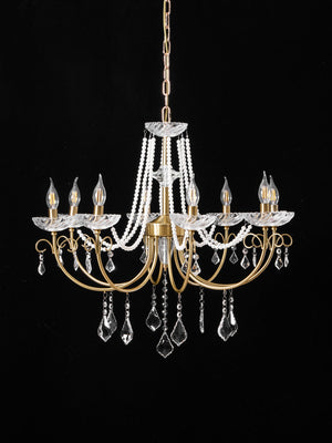 Imperial Pearl Crystal Chandelier