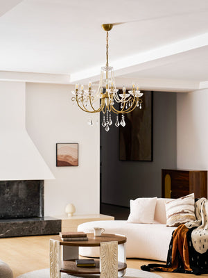 Imperial Pearl Crystal Chandelier