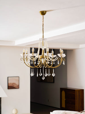 Imperial Pearl Crystal Chandelier