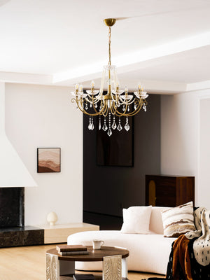 Imperial Pearl Crystal Chandelier