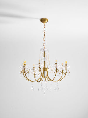 Imperial Pearl Crystal Chandelier