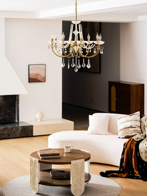 Imperial Pearl Crystal Chandelier