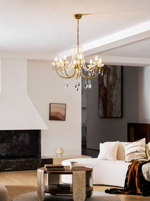 Imperial Pearl Crystal Chandelier