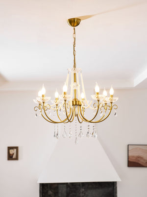 Imperial Pearl Crystal Chandelier