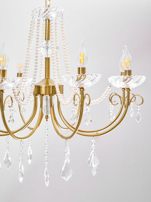 Imperial Pearl Crystal Chandelier