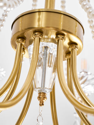 Imperial Pearl Crystal Chandelier