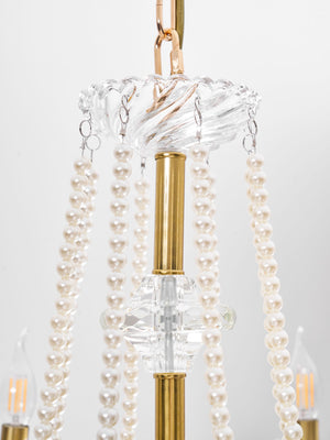 Imperial Pearl Crystal Chandelier