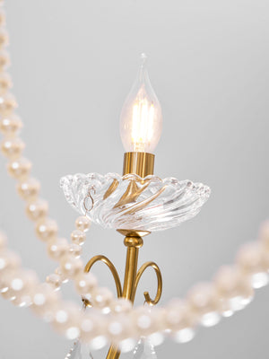Imperial Pearl Crystal Chandelier