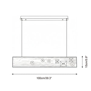 Inlaid Constellation Chandelier