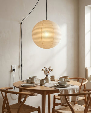 Japanese Paper Swag Pendant Light