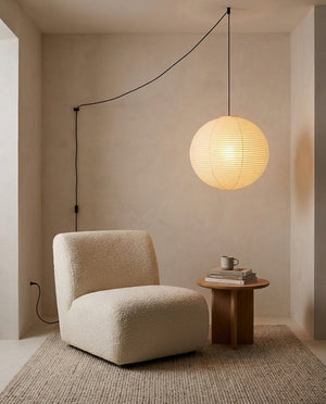 Japanese Paper Swag Pendant Light