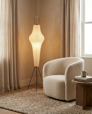 Japanese Rice Paper Floor Lamp