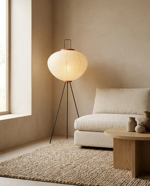 Japanese Rice Paper Floor Lamp